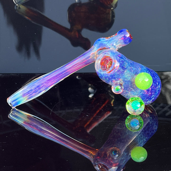 Purple Nebula Sidecar Bubbler Glass Pipe Tako Glass   