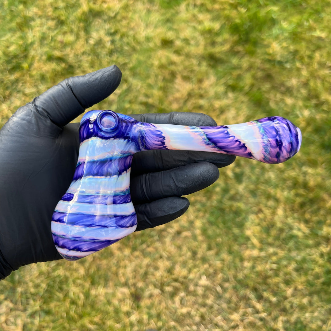 Cheshire Purple Bubbler Glass Pipe Jedi Glassworks