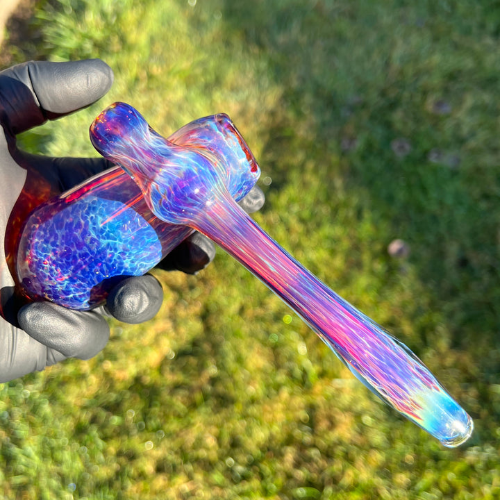 Purple Nebula Sidecar Bubbler Glass Pipe Tako Glass   