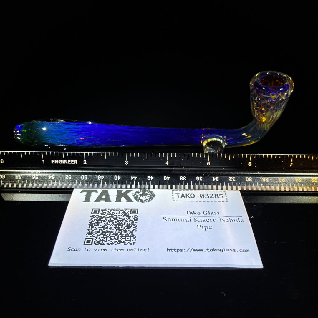 Samurai Kiseru Nebula Pipe Glass Pipe Tako Glass   