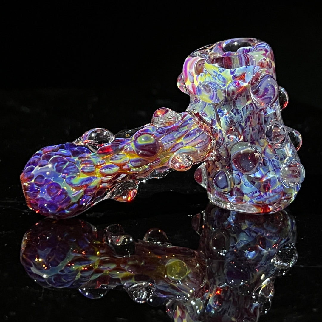 Purple Marble Hammer + Case Combo Glass Pipe TG   