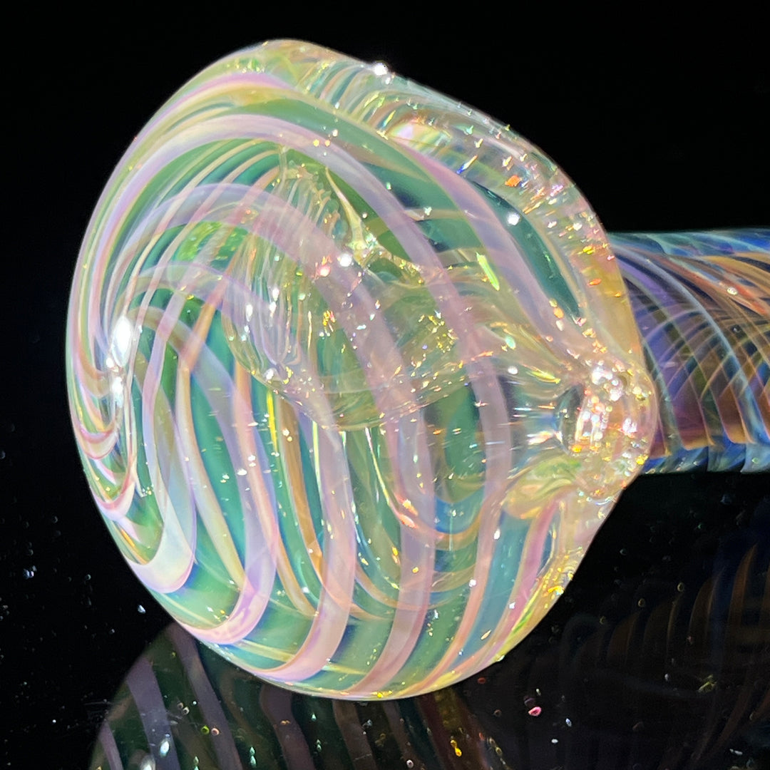 Thick Fume Pipe Green Slyme Marble Glass Pipe Chuck Glass   