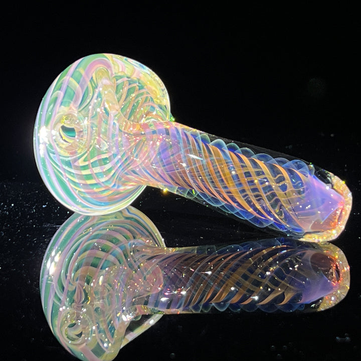 Thick Fume Pipe Green Slyme Marble Glass Pipe Chuck Glass   