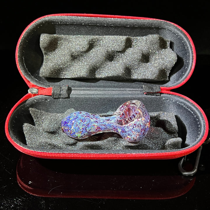 Purple Peanut Pipe + Case Combo Glass Pipe TG   