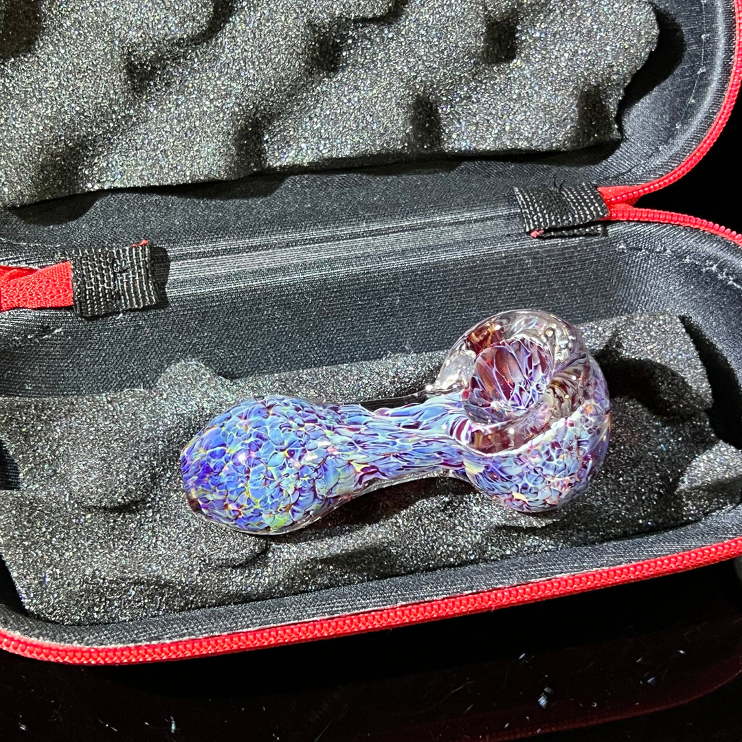 Purple Peanut Pipe + Case Combo Glass Pipe TG   