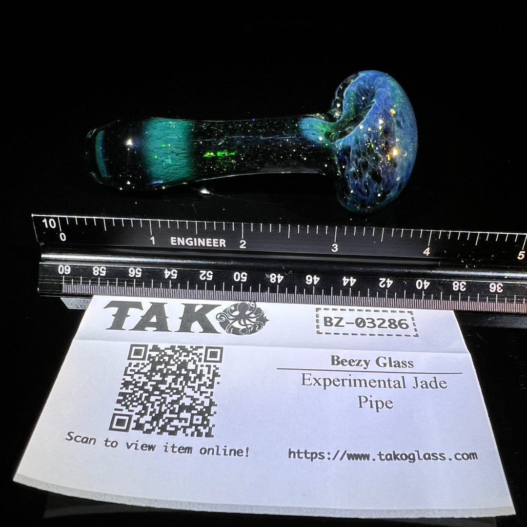 Experimental Jade Pipe Glass Pipe Beezy Glass   