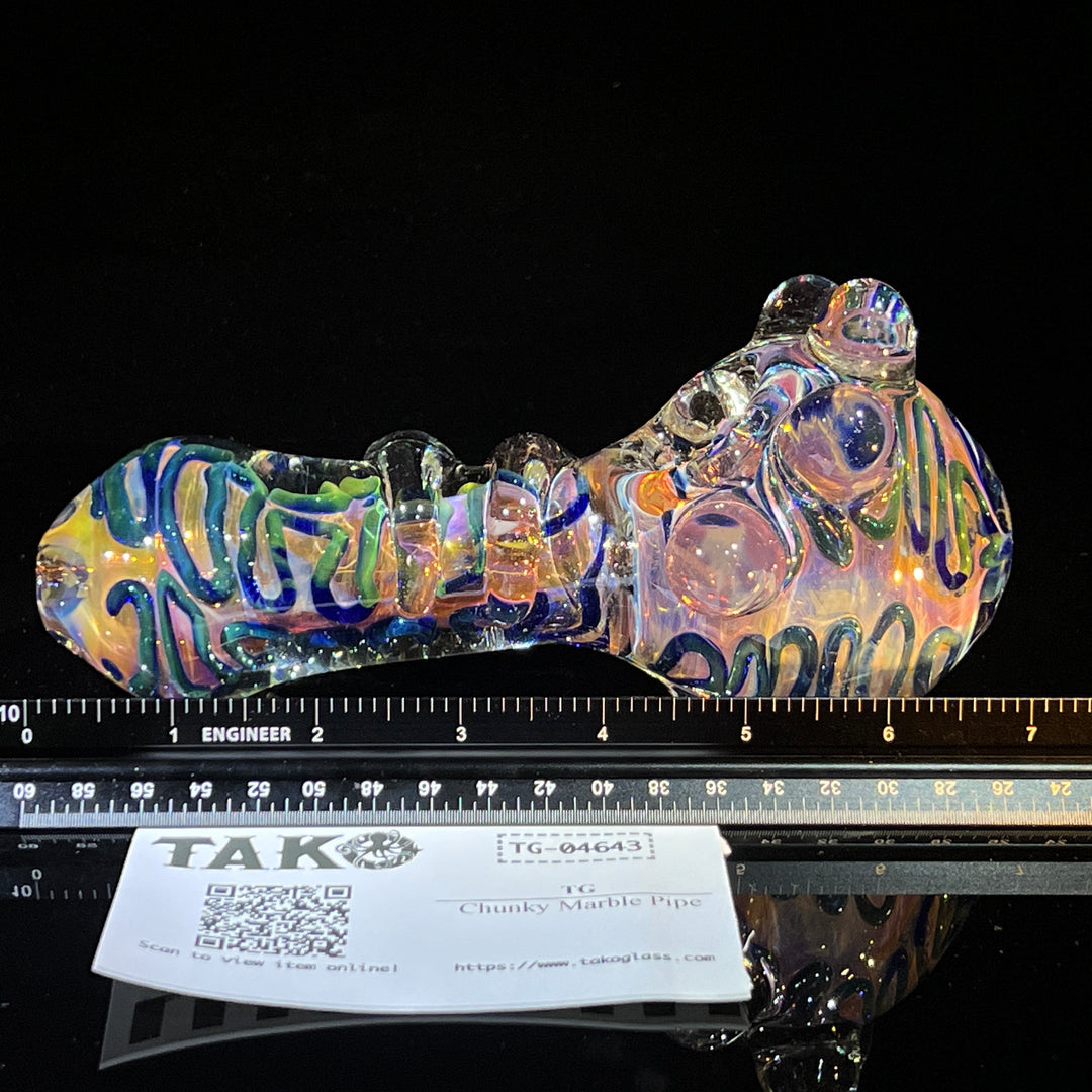 Chunky Marble Pipe Glass Pipe TG   