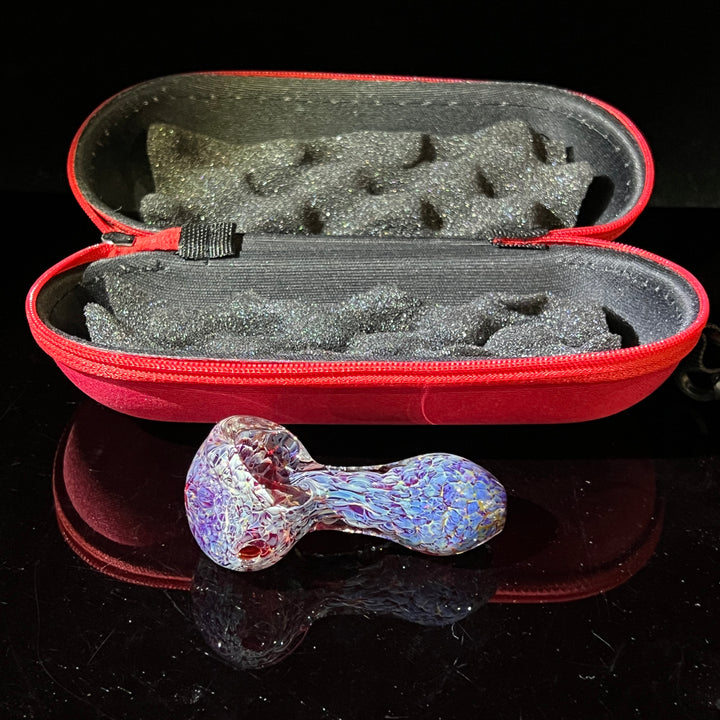 Purple Peanut Pipe + Case Combo Glass Pipe TG   