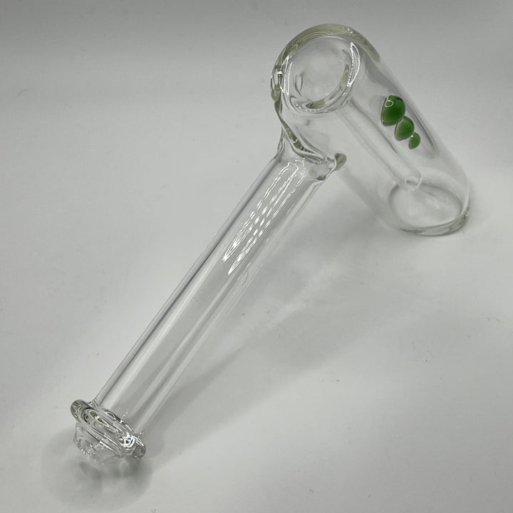 Clear Hammer Bubbler Glass Pipe Mary Jane's Glass   