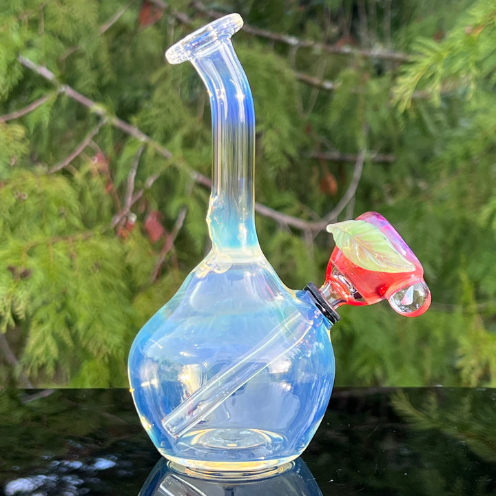 Beezy x Tako Collab Heavy Silver Fumed Mini Bong Glass Pipe Tako Glass   