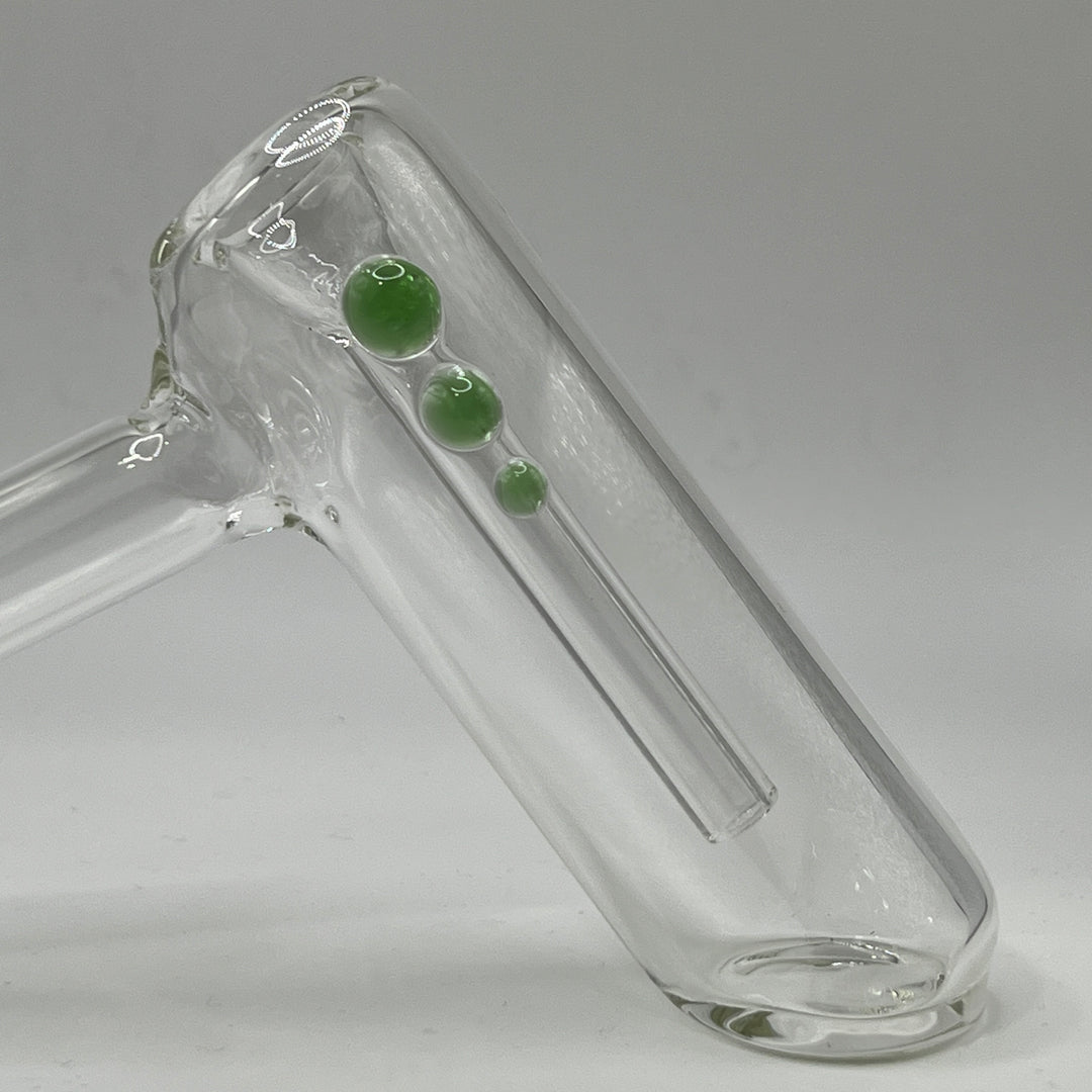 Clear Hammer Bubbler Glass Pipe Mary Jane's Glass   