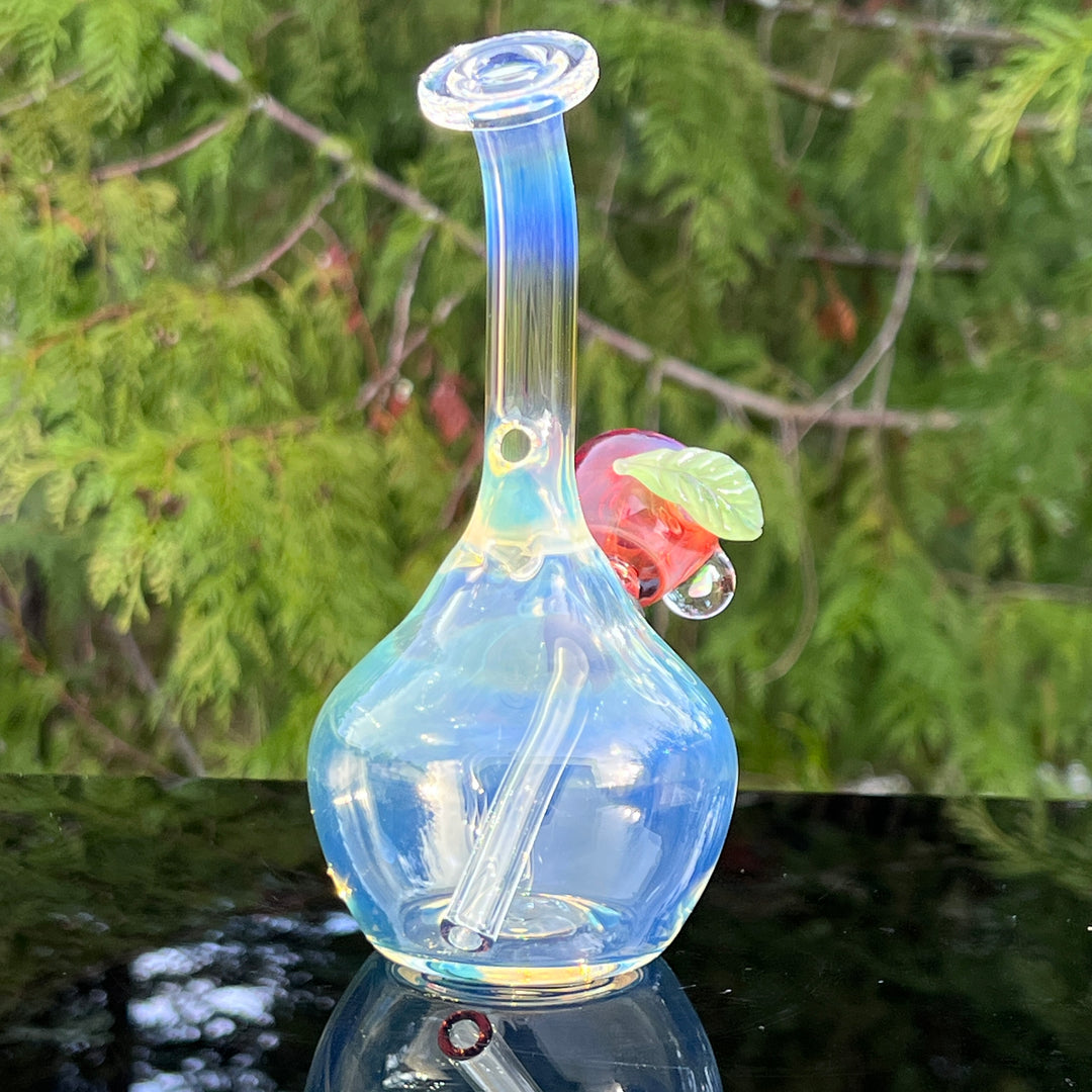 Beezy x Tako Collab Heavy Silver Fumed Mini Bong Glass Pipe Tako Glass   