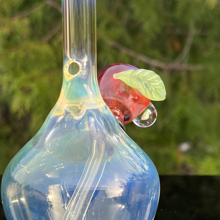 Beezy x Tako Collab Heavy Silver Fumed Mini Bong Glass Pipe Tako Glass   