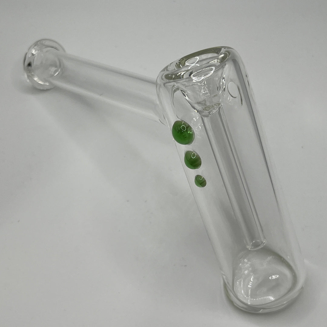 Clear Hammer Bubbler Glass Pipe Mary Jane's Glass   