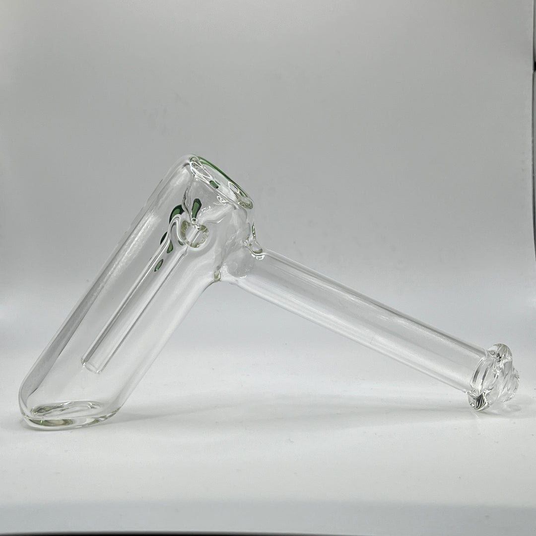 Clear Hammer Bubbler Glass Pipe Mary Jane's Glass   