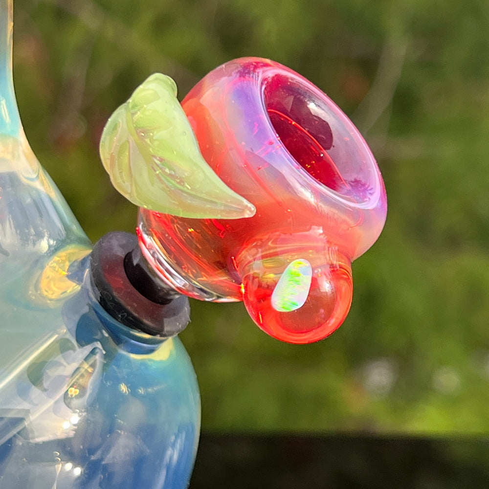 Beezy x Tako Collab Heavy Silver Fumed Mini Bong Glass Pipe Tako Glass   