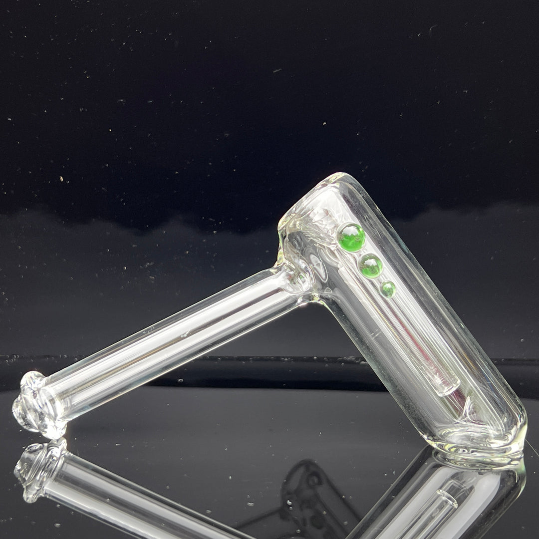 Clear Hammer Bubbler Glass Pipe Mary Jane's Glass   