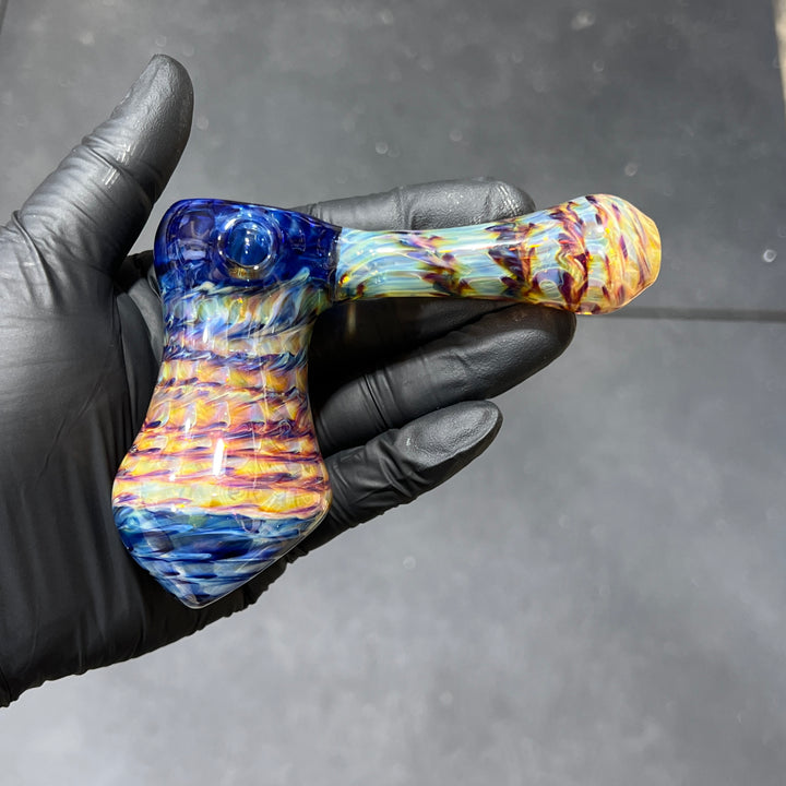 Multi-Color Hammer Bubbler Glass Pipe Jedi Glassworks