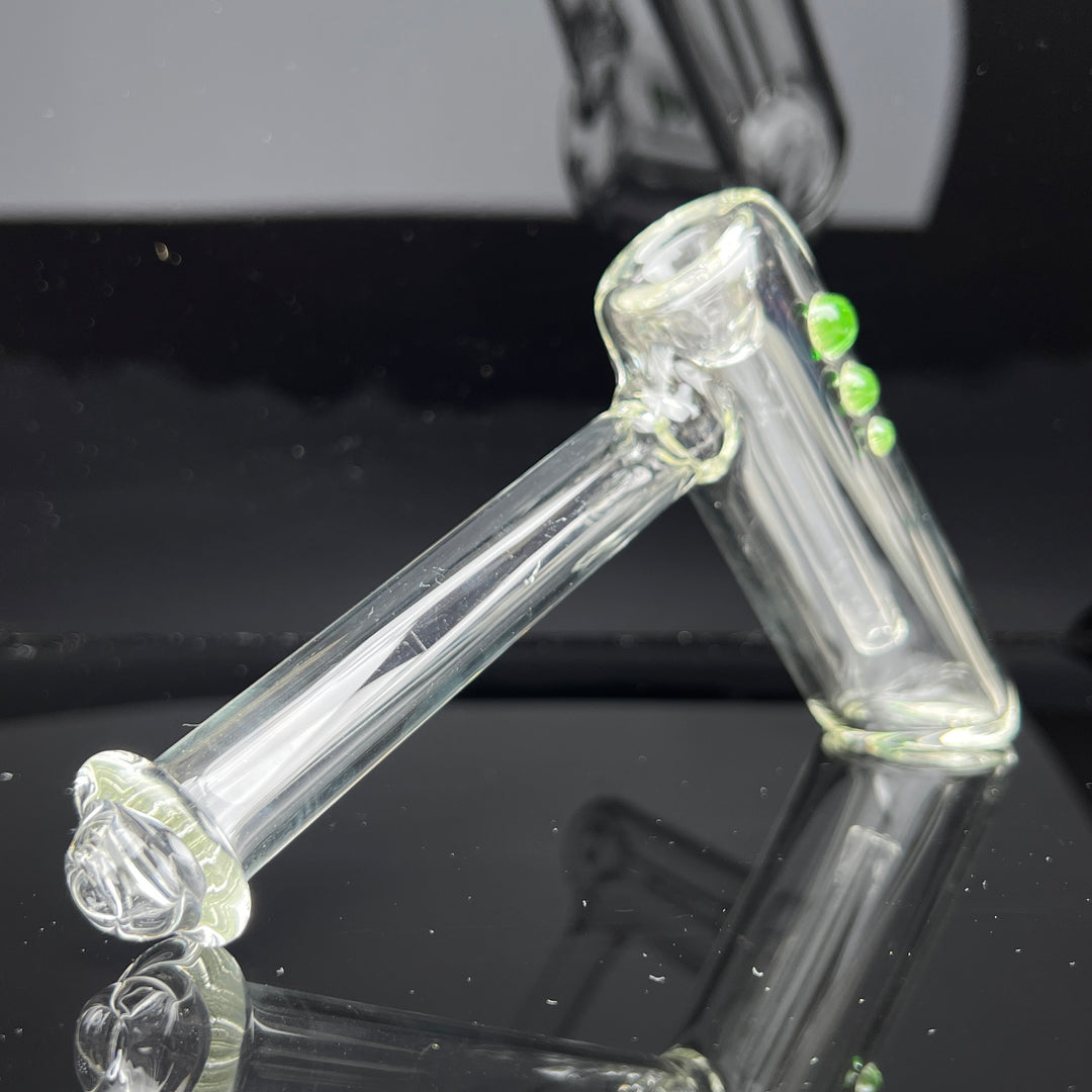 Clear Hammer Bubbler Glass Pipe Mary Jane's Glass   