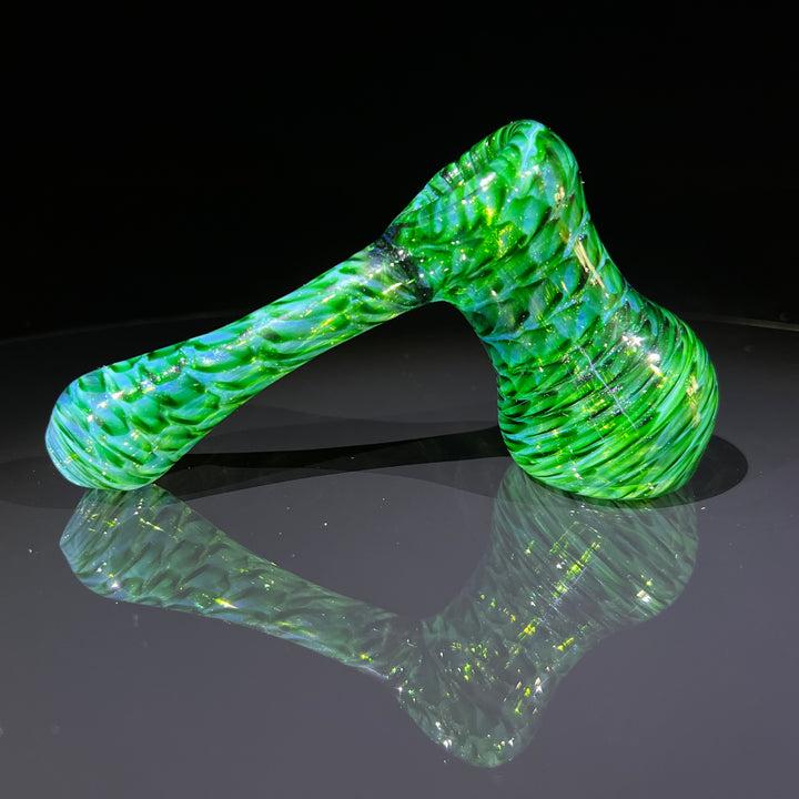 Experimental Green Hammer Bubbler Glass Pipe Jedi Glassworks