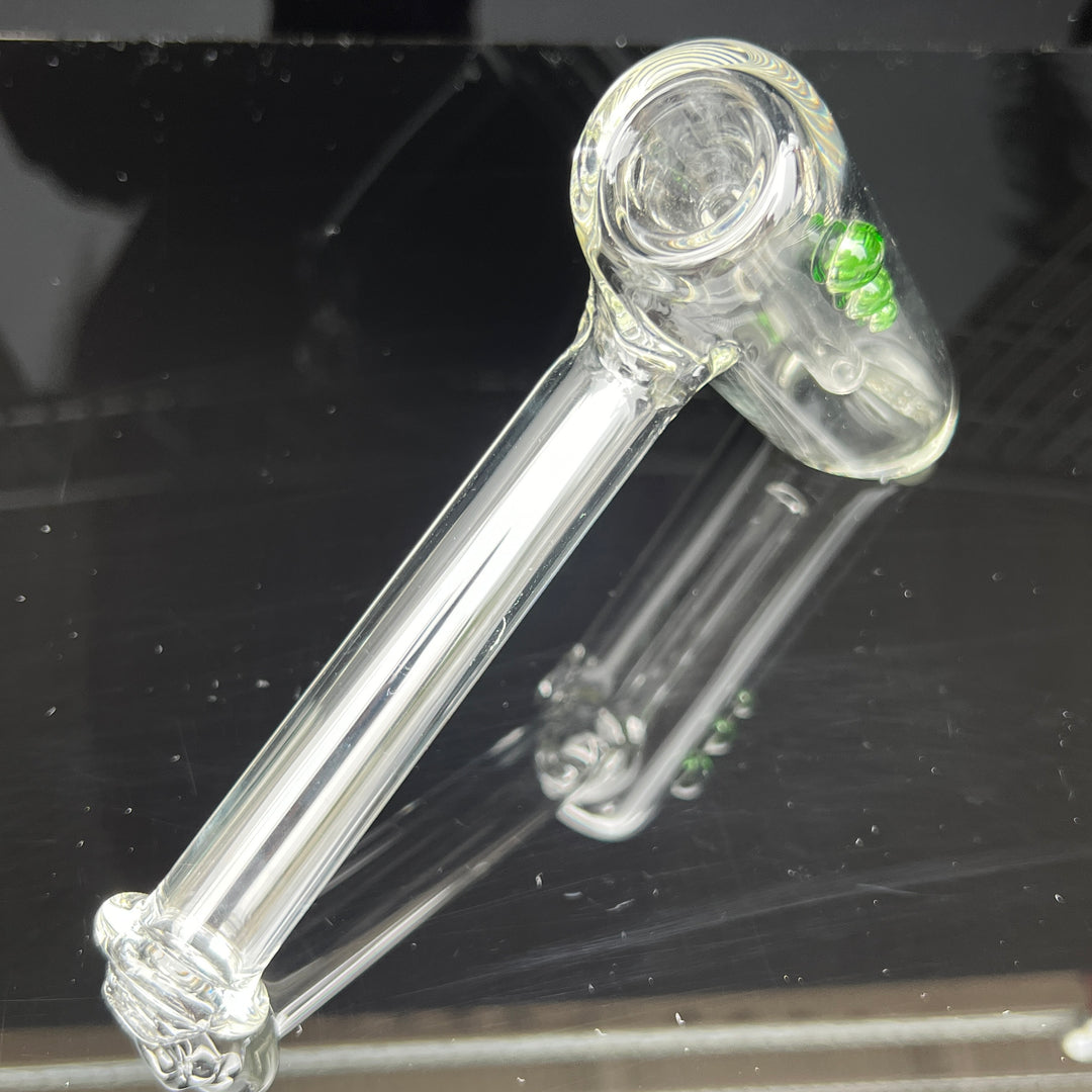 Clear Hammer Bubbler Glass Pipe Mary Jane's Glass   