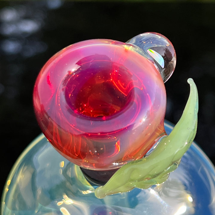 Beezy x Tako Collab Heavy Silver Fumed Mini Bong Glass Pipe Tako Glass   