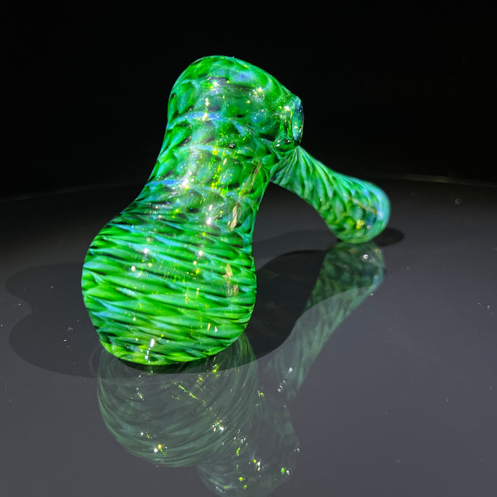 Experimental Green Hammer Bubbler Glass Pipe Jedi Glassworks