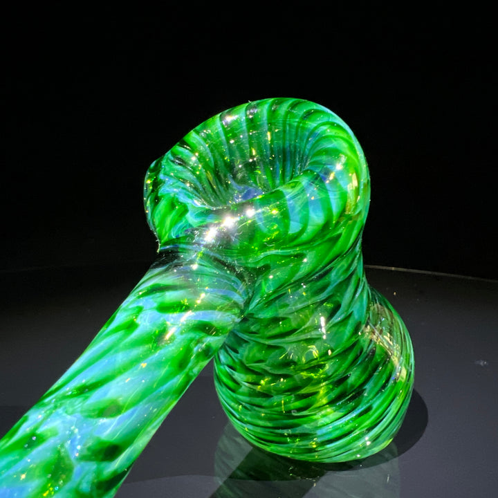 Experimental Green Hammer Bubbler Glass Pipe Jedi Glassworks