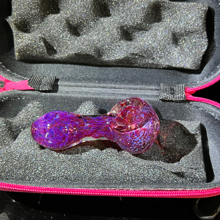 Purple Peanut Pipe + Case Combo Glass Pipe TG   