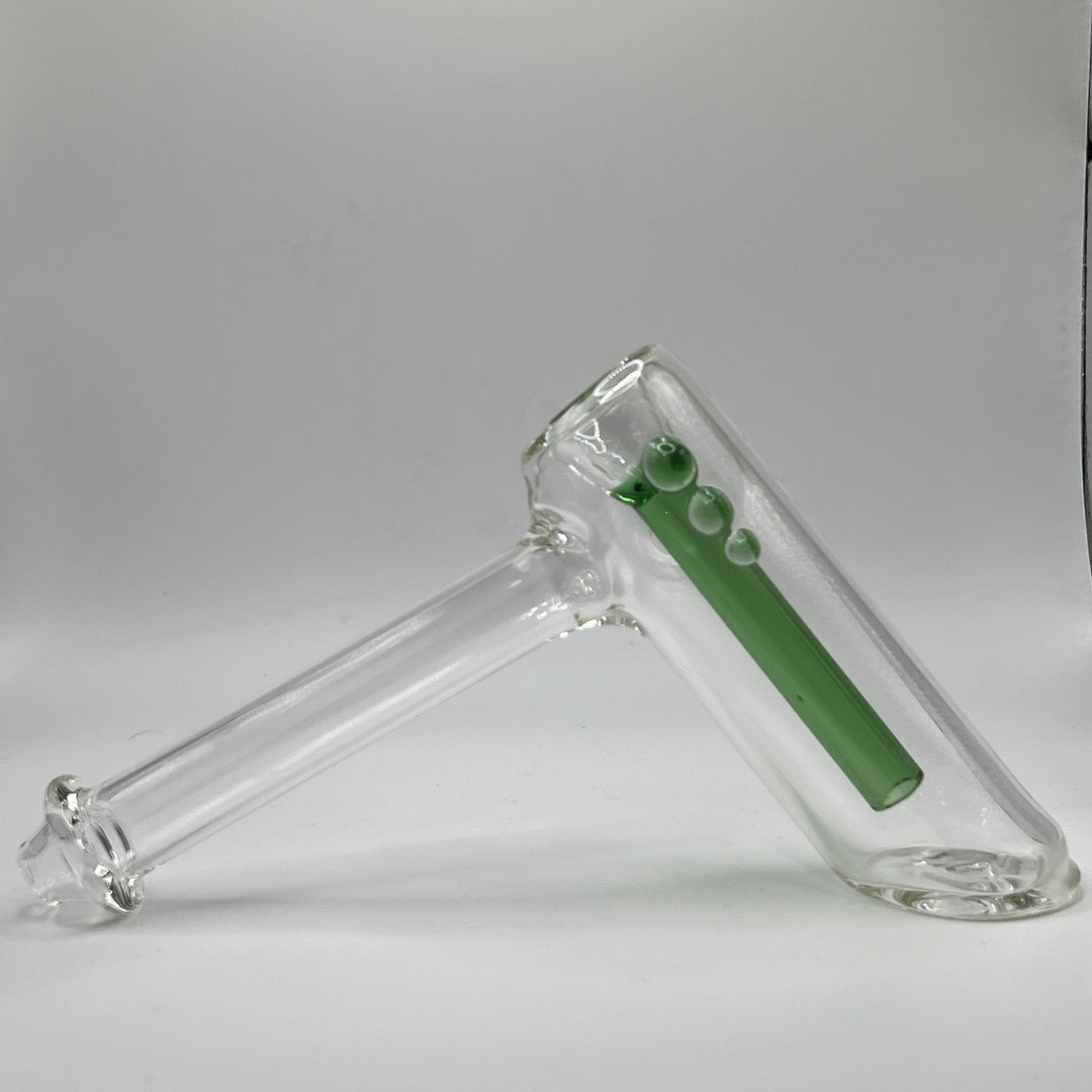 Clear Hammer Bubbler Glass Pipe Mary Jane's Glass   