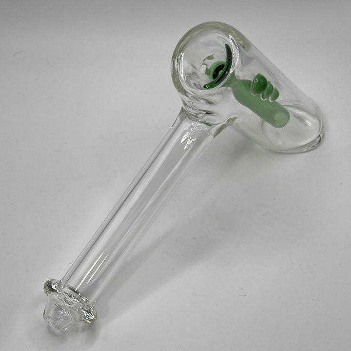 Clear Hammer Bubbler Glass Pipe Mary Jane's Glass   