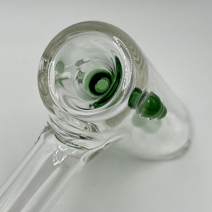 Clear Hammer Bubbler Glass Pipe Mary Jane's Glass   