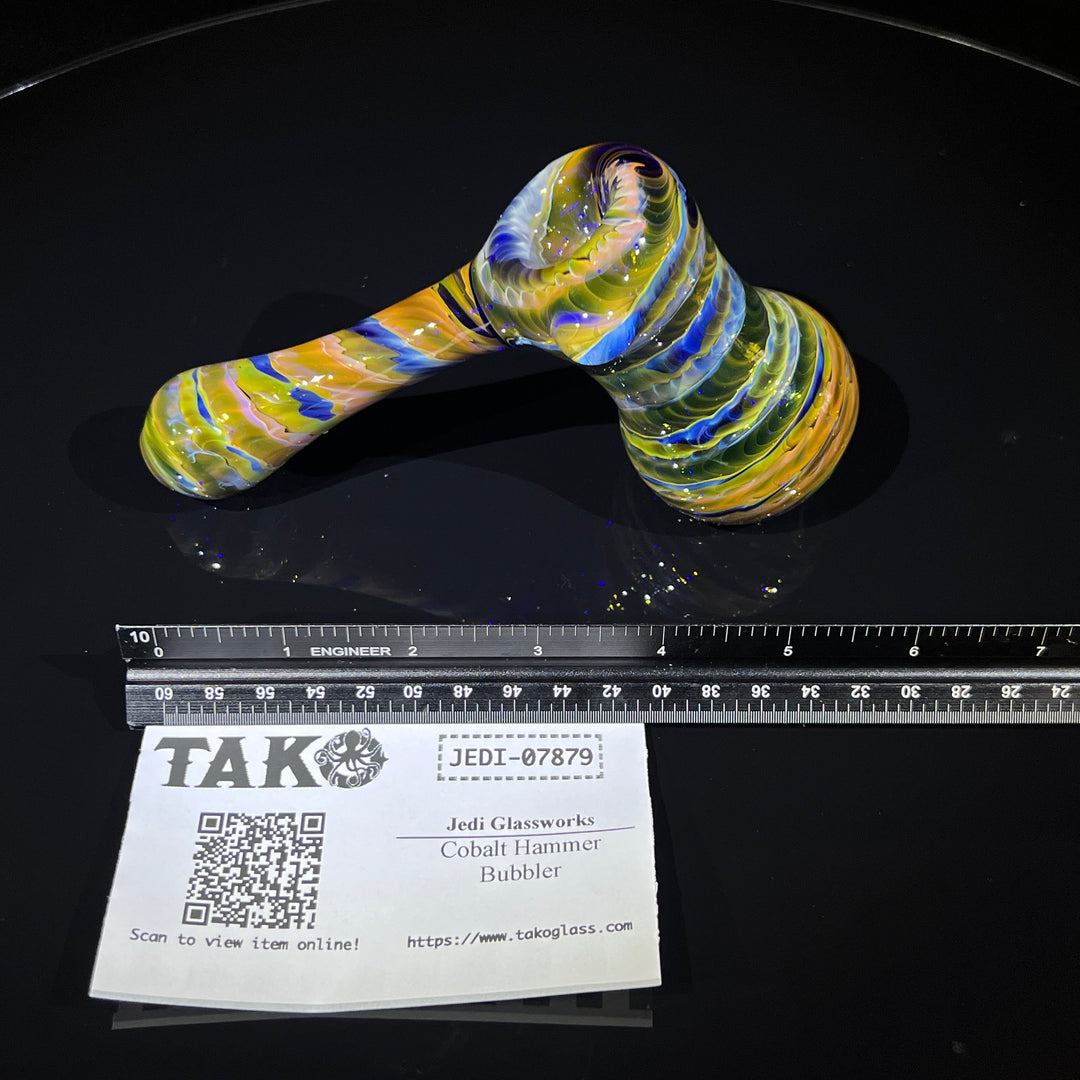 Cobalt Hammer Bubbler Glass Pipe Jedi Glassworks