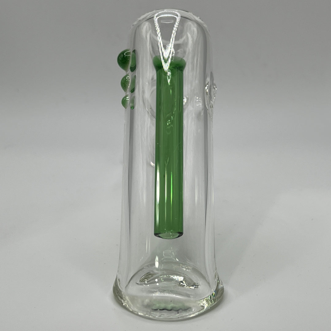 Clear Hammer Bubbler Glass Pipe Mary Jane's Glass   