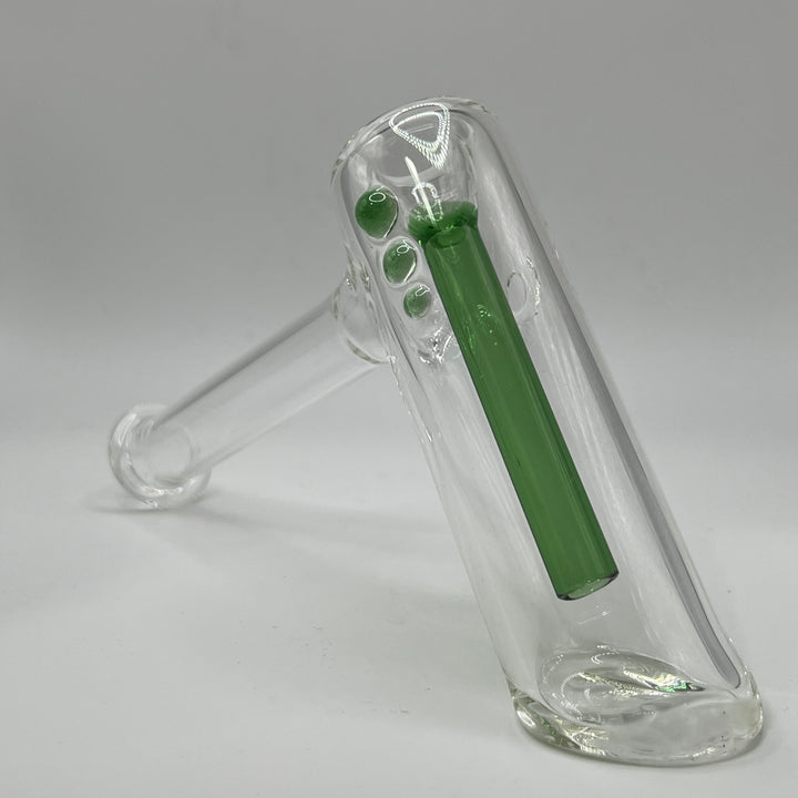 Clear Hammer Bubbler Glass Pipe Mary Jane's Glass   