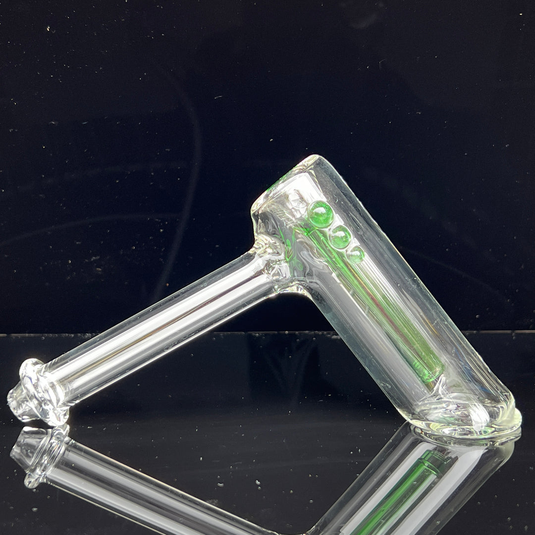 Clear Hammer Bubbler Glass Pipe Mary Jane's Glass   