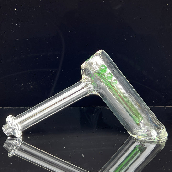 Clear Hammer Bubbler Glass Pipe Mary Jane's Glass   