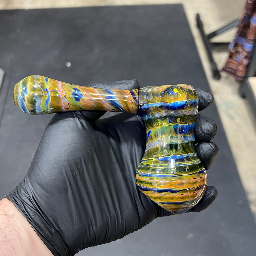 Cobalt Hammer Bubbler Glass Pipe Jedi Glassworks