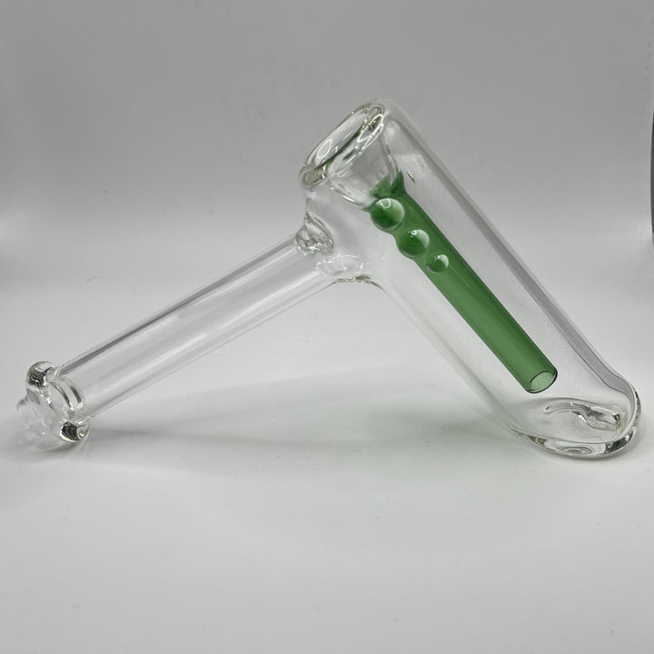 Clear Hammer Bubbler Glass Pipe Mary Jane's Glass   