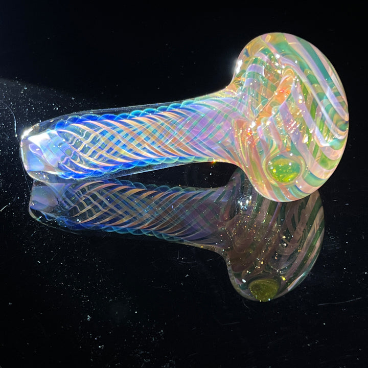 Thick Fume Pipe Green Slyme Marble Glass Pipe Chuck Glass   