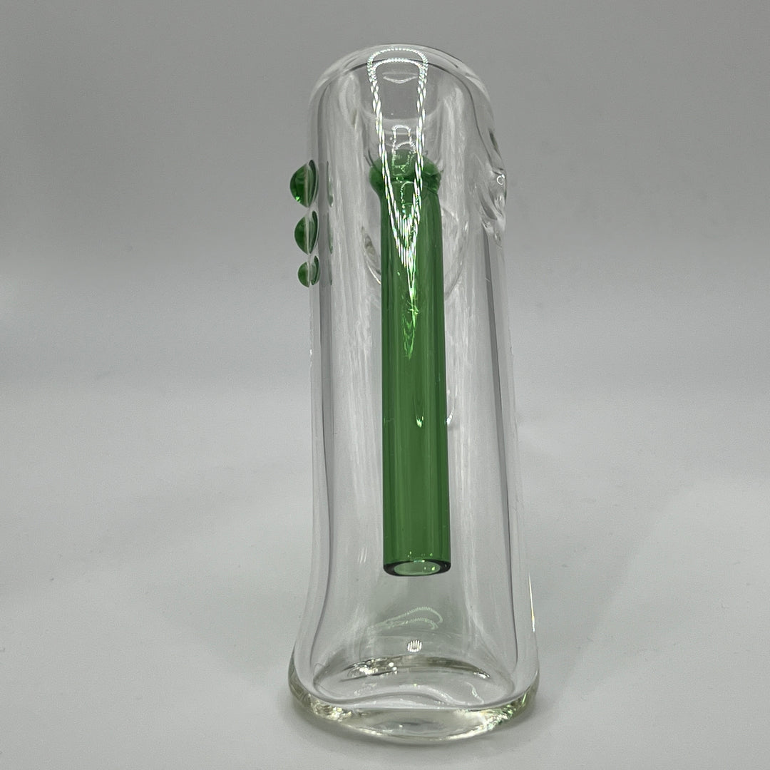 Clear Hammer Bubbler Glass Pipe Mary Jane's Glass   