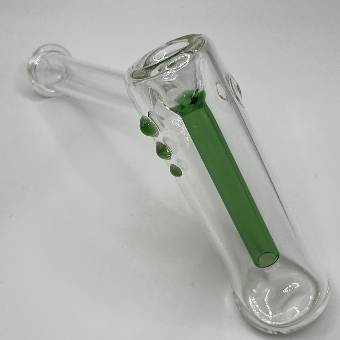 Clear Hammer Bubbler Glass Pipe Mary Jane's Glass   