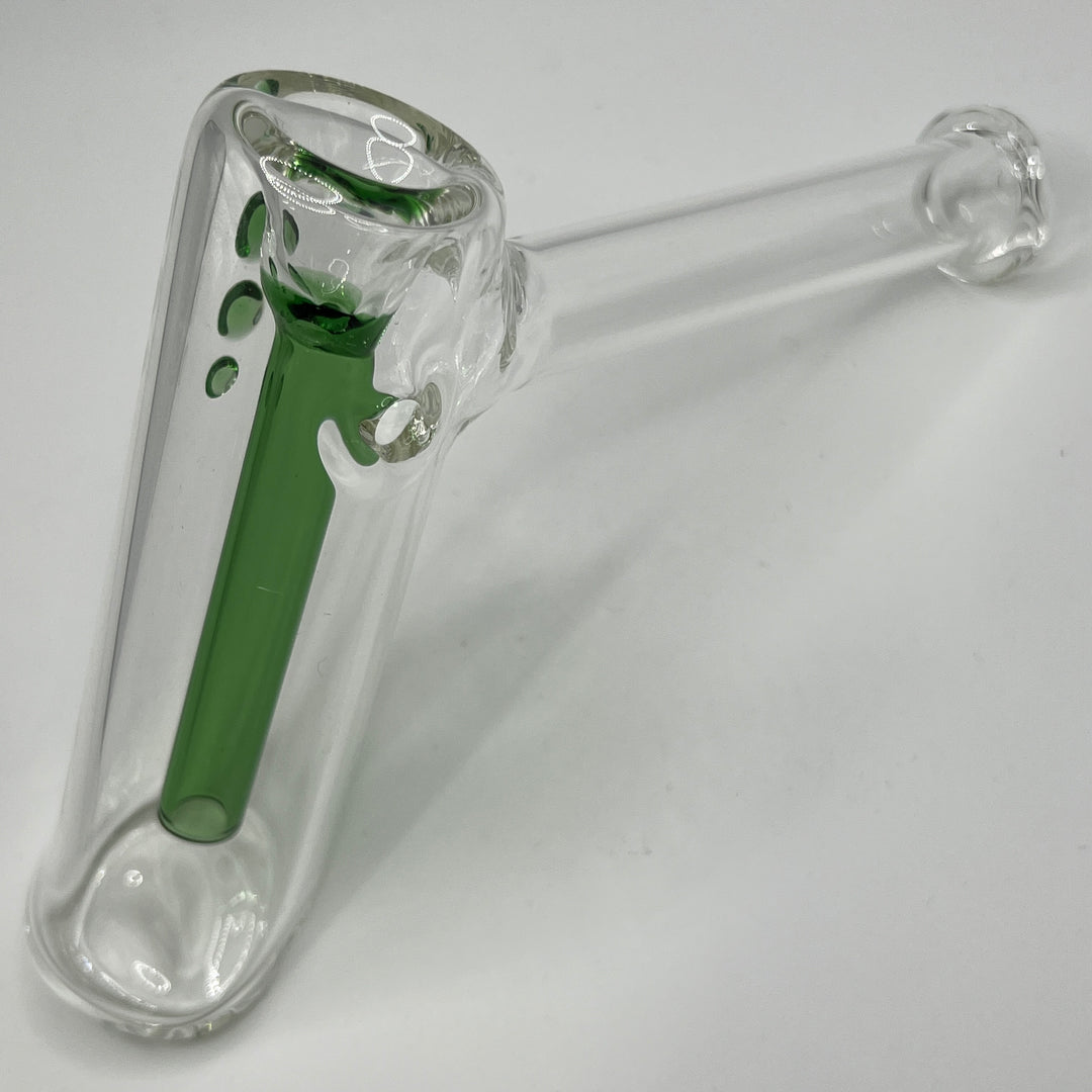 Clear Hammer Bubbler Glass Pipe Mary Jane's Glass   