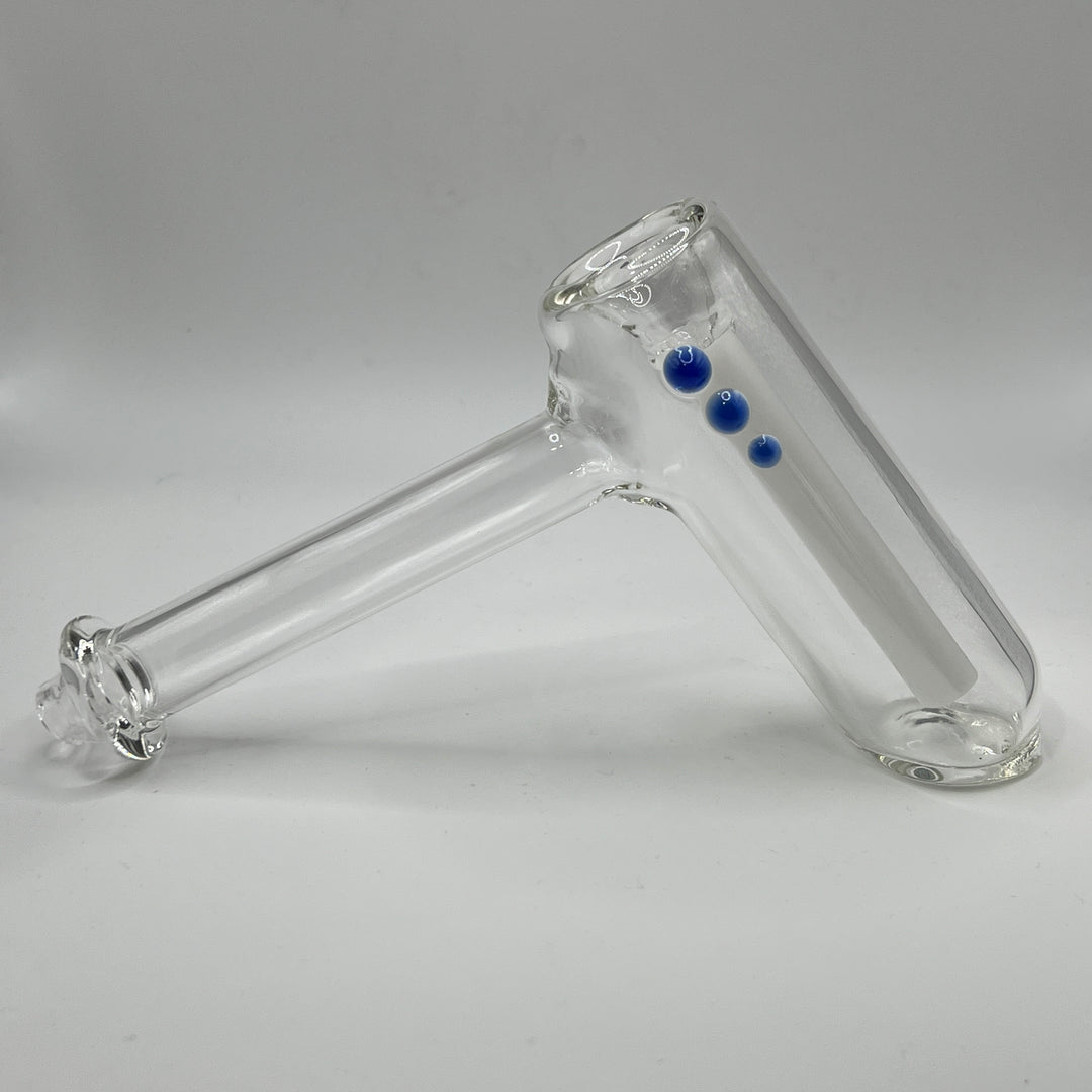 Clear Hammer Bubbler Glass Pipe Mary Jane's Glass   