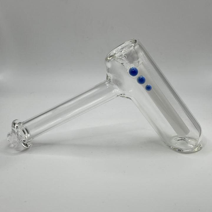 Clear Hammer Bubbler Glass Pipe Mary Jane's Glass   