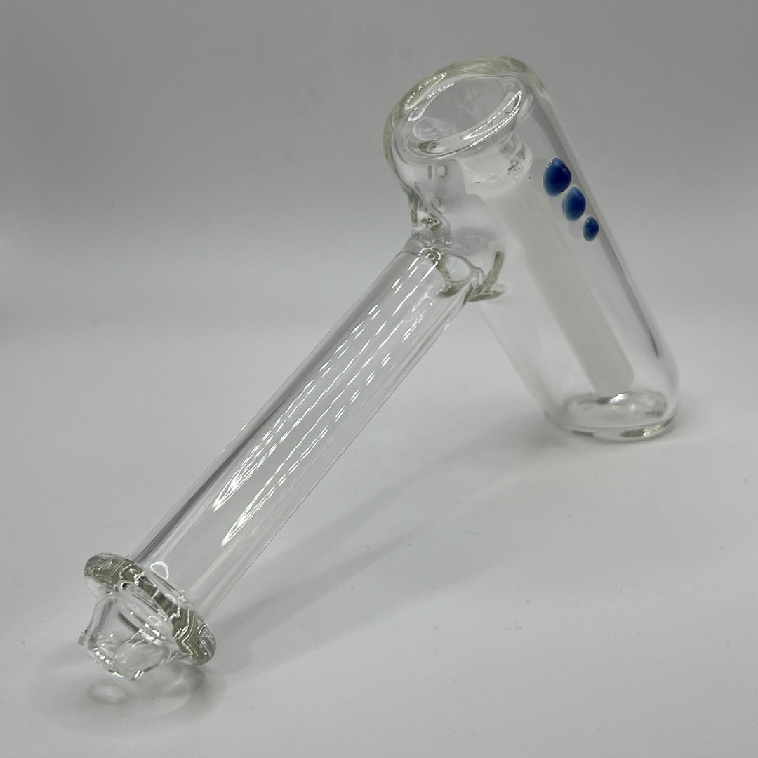 Clear Hammer Bubbler Glass Pipe Mary Jane's Glass   