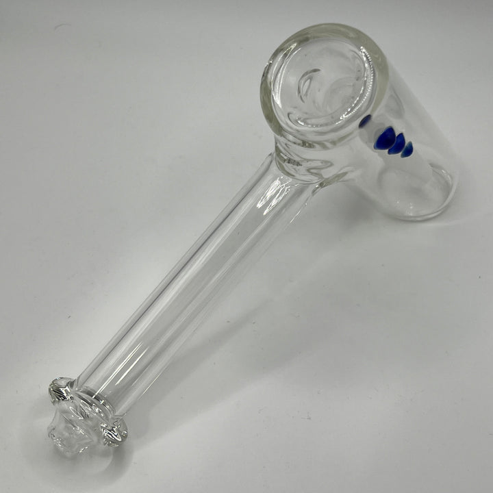 Clear Hammer Bubbler Glass Pipe Mary Jane's Glass   