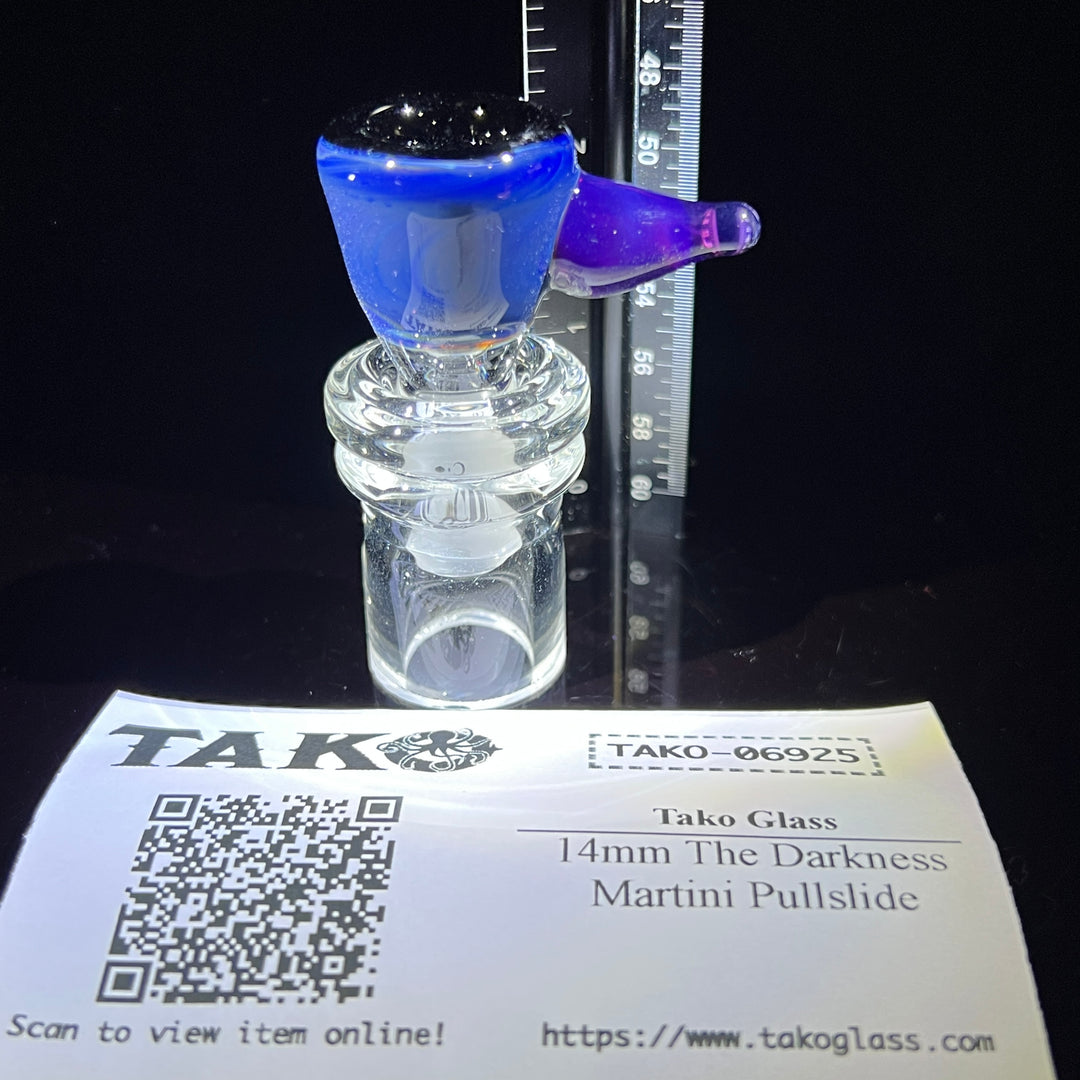 14mm The Darkness Martini Pullslide Accessory Tako Glass   