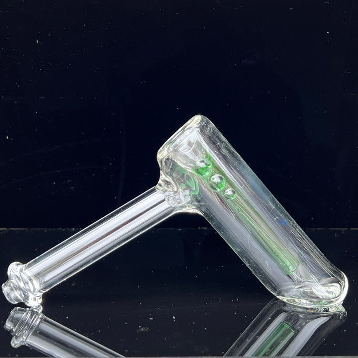 Clear Hammer Bubbler Glass Pipe Mary Jane's Glass   