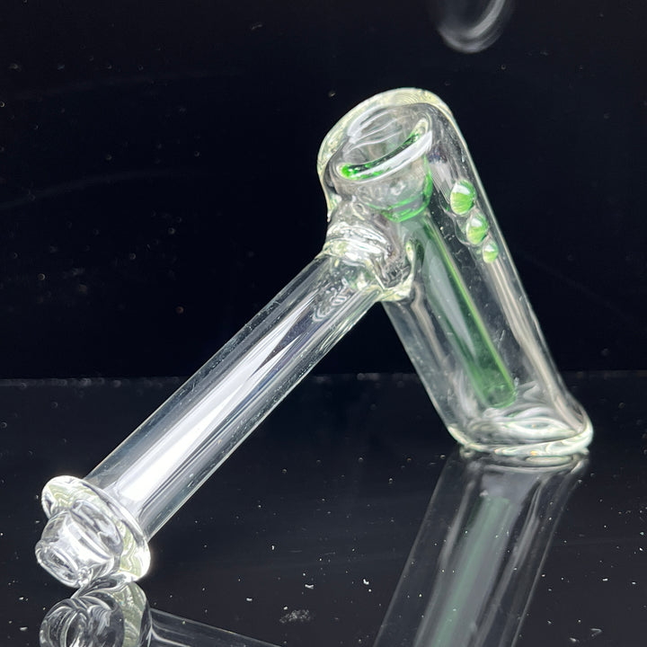 Clear Hammer Bubbler Glass Pipe Mary Jane's Glass   